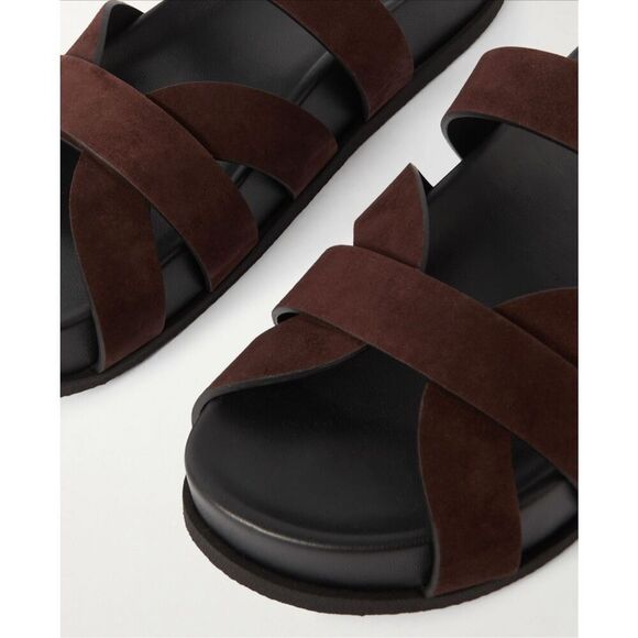 Neous Ibor Suede Slides 39 Chocolate - Picture 4 of 13